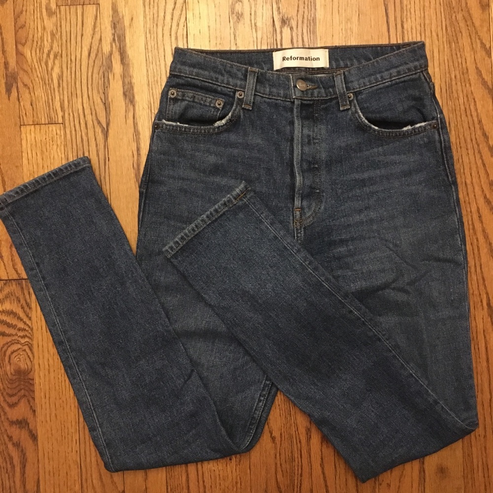 Reformation Serena High Skinny Jean Kasai 25 EUC